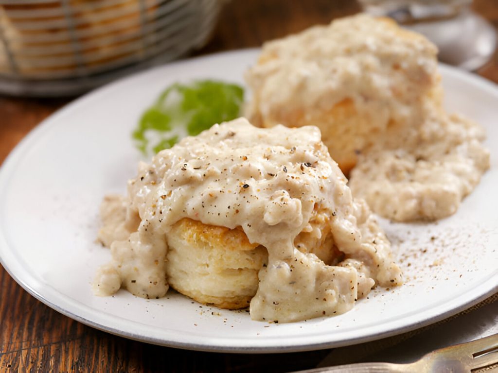 Biscuits with Chicken Sausage Gravy Recipe