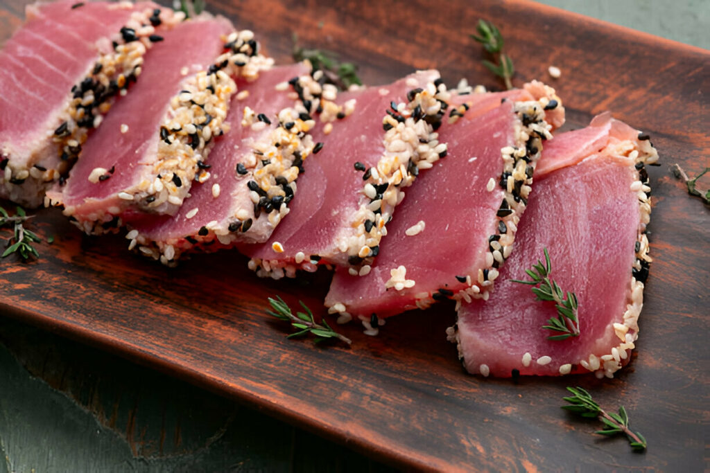 Seared Ahi Tuna with Sesame Seed Crust Recipe
