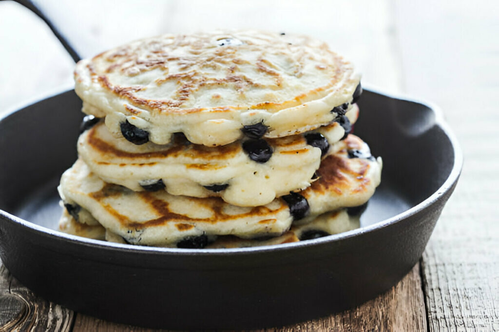 Fluffy Blueberry Pancakes Recipe