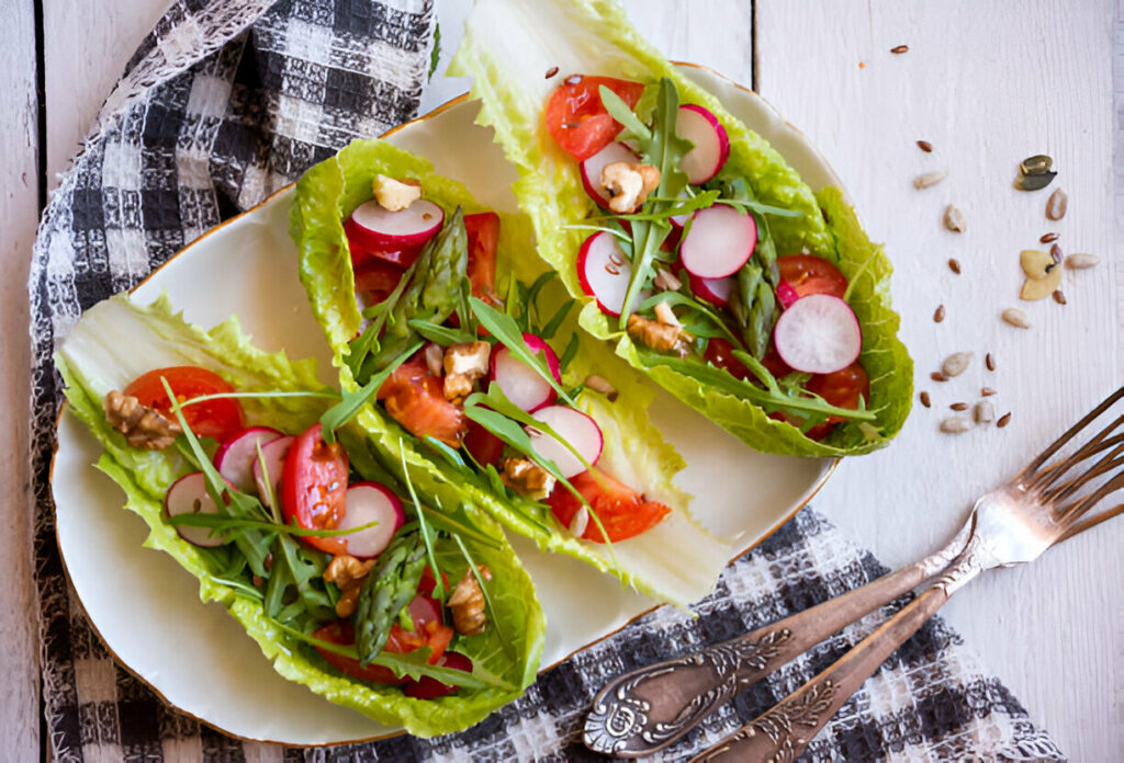 Lettuce Wrap Veggie Boats Recipe