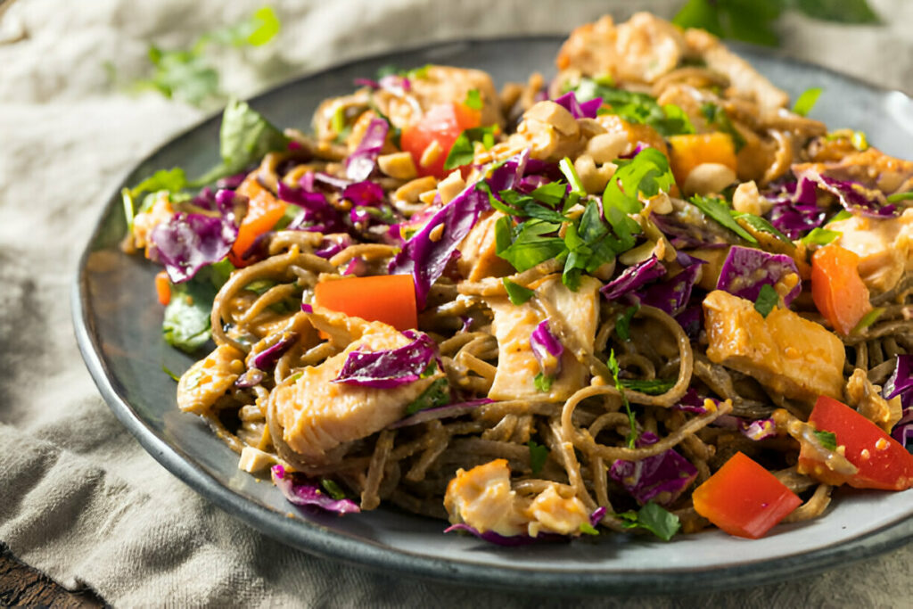 Spicy Peanut Soba Noodle Salad Recipe