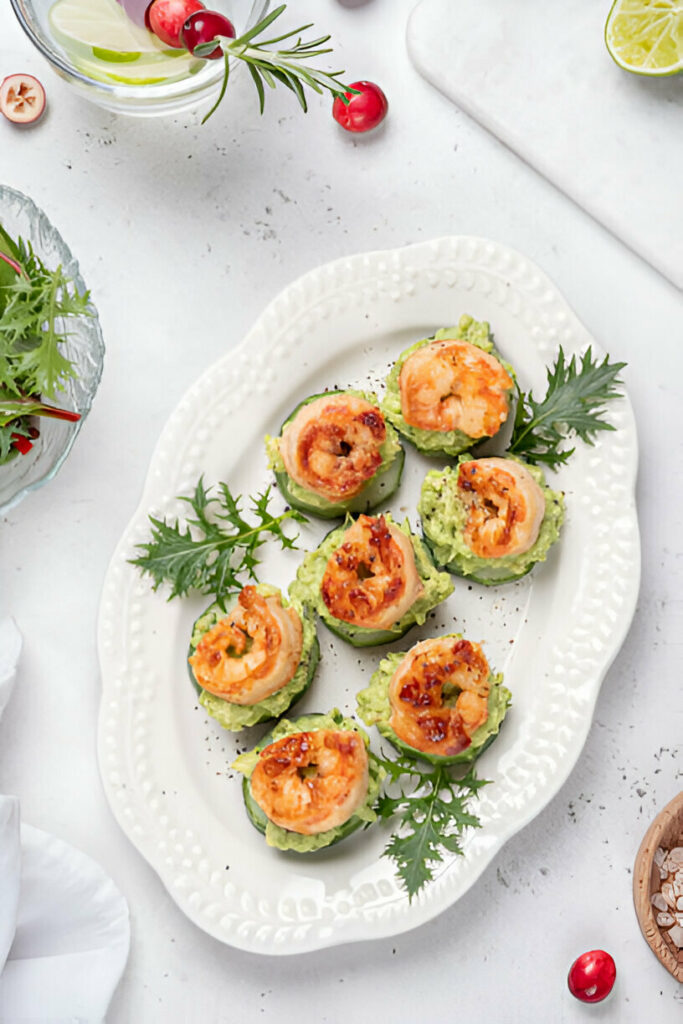 Avocado Cucumber Shrimp Appetizer Recipe