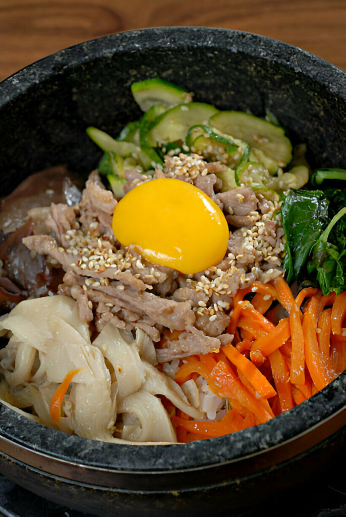 Bibimbap with Mushrooms Recipe