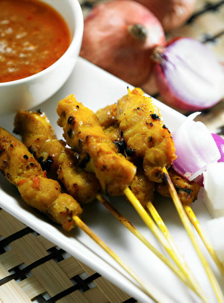 Chicken Satay with Peanut Sauce Recipe