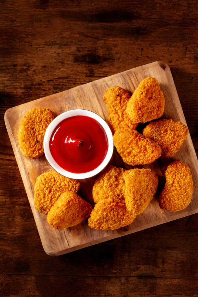 Fried crispy chicken nuggets Recipe