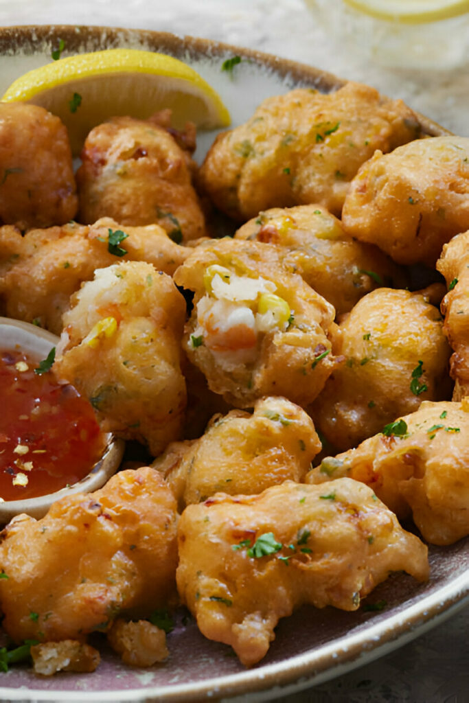 Shrimp and Corn Fritters Recipe