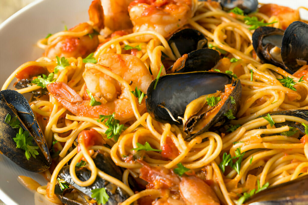Shrimp and Mussels Pasta Recipe