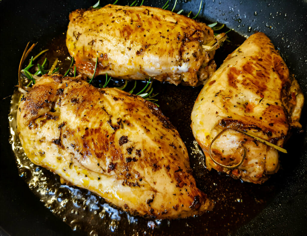 Garlic butter baked chicken breast Recipe