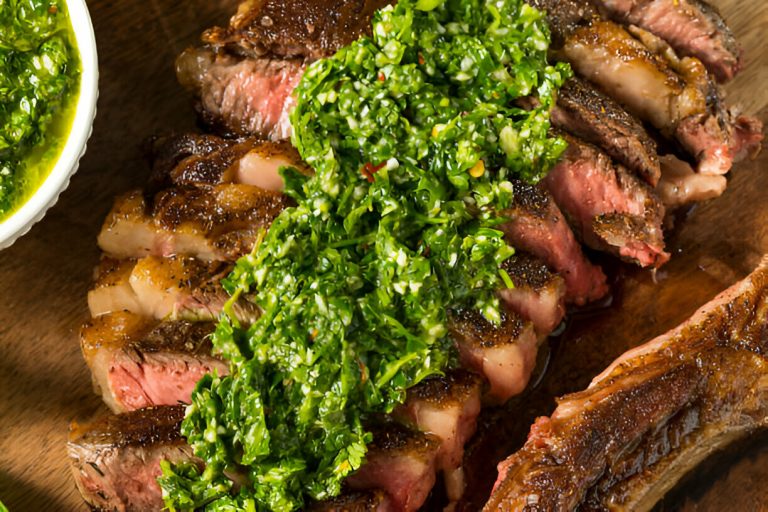 Rib Eye Steak with Chimichurri Sauce Recipe