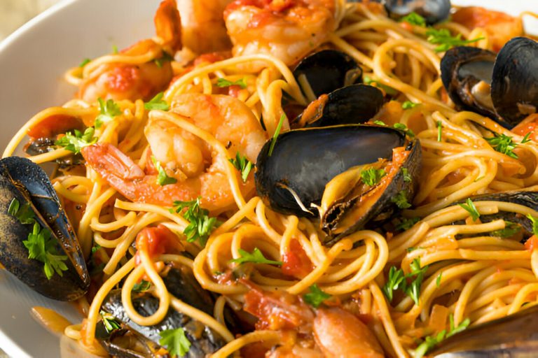 Shrimp and Mussels Pasta Recipe