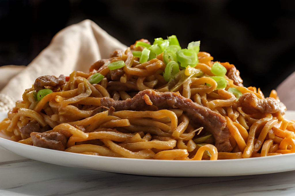 Soy Sauce Fried Noodles Recipe