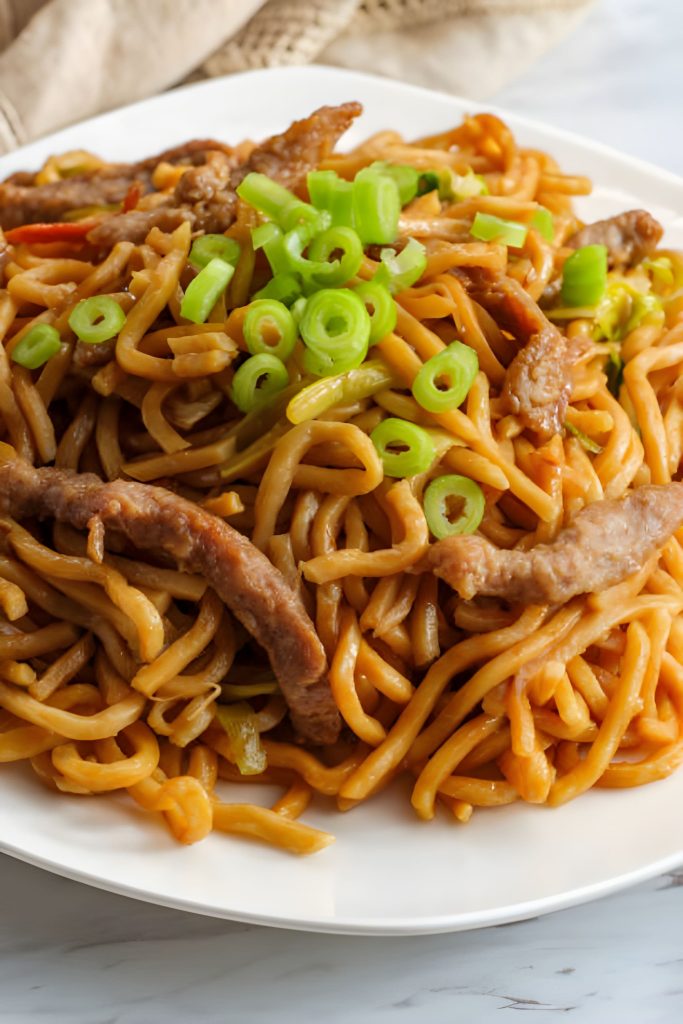 Soy Sauce Fried Noodles Recipe