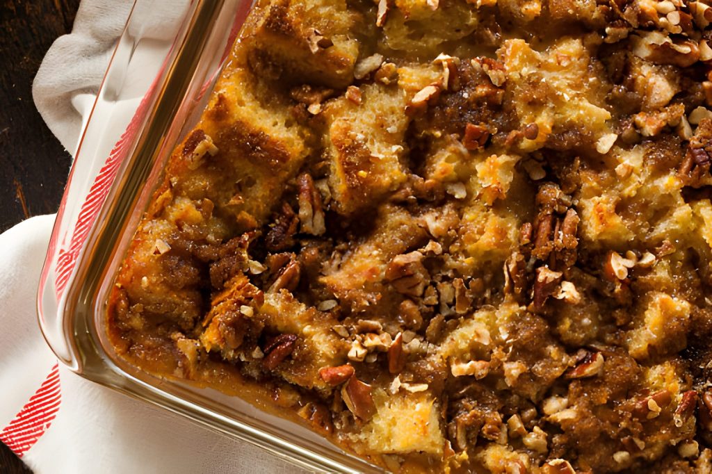 Pecan Pie Bread Pudding Recipe