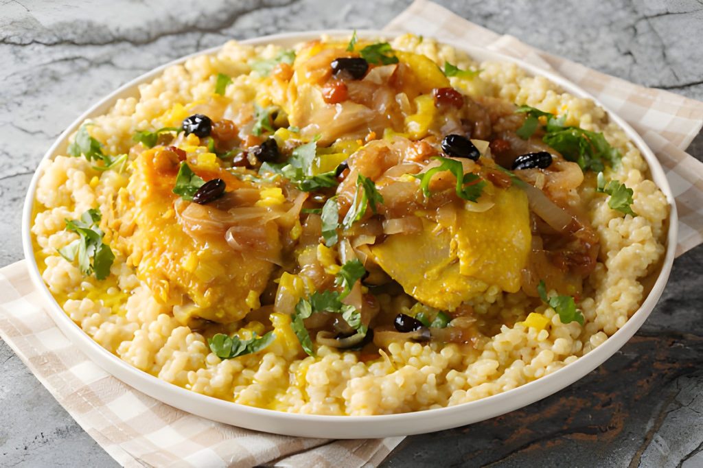 Chicken Couscous Tfaya Recipe